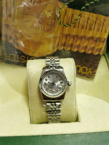 with original box seller women watch lady size 26mm date girl sapphire glass wristwatch 2813 movement automatic mechanical movement watches, Slivery;brown
with original box seller women watch lady size 26mm date girl sapphire glass wristwatch 2813 movement automatic mechanical movement watches, Slivery;brown
