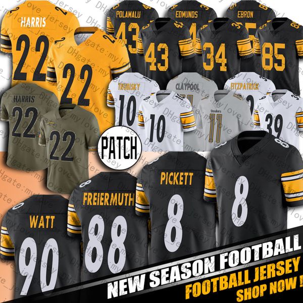 8 kenny pickett jersey football pittsburgh steelers najee harris diontae johnson pat freiermuth myles jack alex highsmith jerseys devin bush, Black;red
8 kenny pickett jersey football pittsburgh steelers najee harris diontae johnson pat freiermuth myles jack alex highsmith jerseys devin bush, Black;red