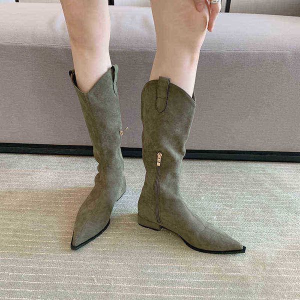 designer boots pointed toe women mid calf new arrivals side zipper flat low heels black brown green fashion party winter 35 39 220815
designer boots pointed toe women mid calf new arrivals side zipper flat low heels black brown green fashion party winter 35 39 220815