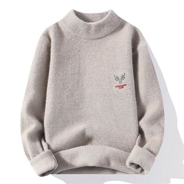 men's sweaters trend men's knitted sweater comfortable soft versatile solid color casual half turtleneck 220929, White;black
men's sweaters trend men's knitted sweater comfortable soft versatile solid color casual half turtleneck 220929, White;black