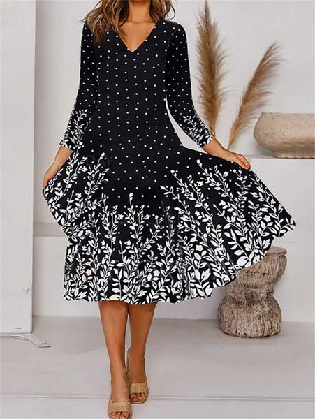 women's knits & tees autumn 2022 new women's floral v-neck medium long swing knitted dress, White
women's knits & tees autumn 2022 new women's floral v-neck medium long swing knitted dress, White