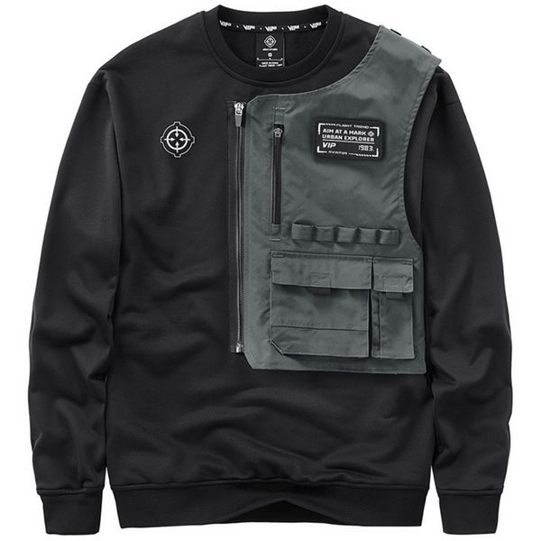 men's hoodies sweatshirts fashion techwear hi street mechanical tactical pullover personality cargo 220929, Black
men's hoodies sweatshirts fashion techwear hi street mechanical tactical pullover personality cargo 220929, Black