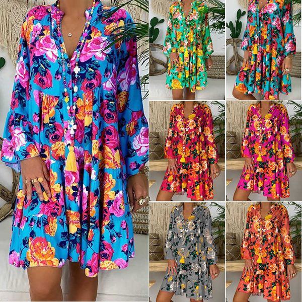 women's knits & tees women's clothing new printed long sleeve skirt fashion large dress, White
women's knits & tees women's clothing new printed long sleeve skirt fashion large dress, White