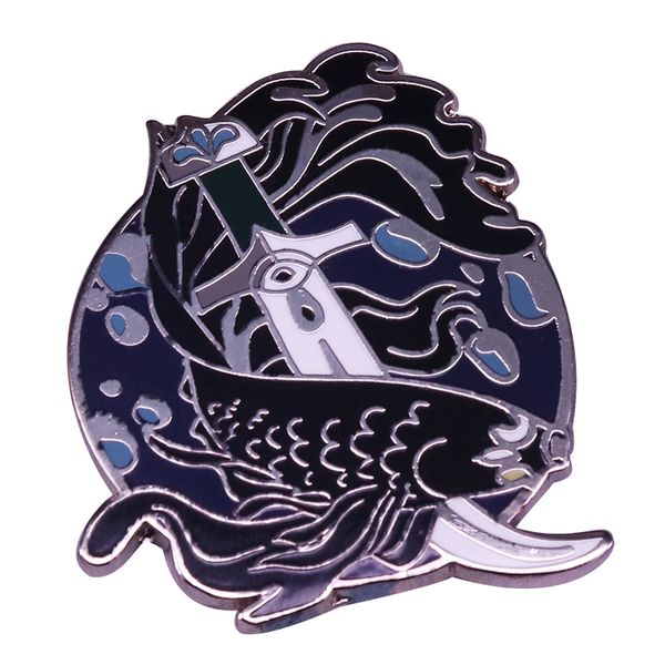 other fashion accessories gorgeous fish and dagger lapel pin joyful art gift idea, Silver
other fashion accessories gorgeous fish and dagger lapel pin joyful art gift idea, Silver