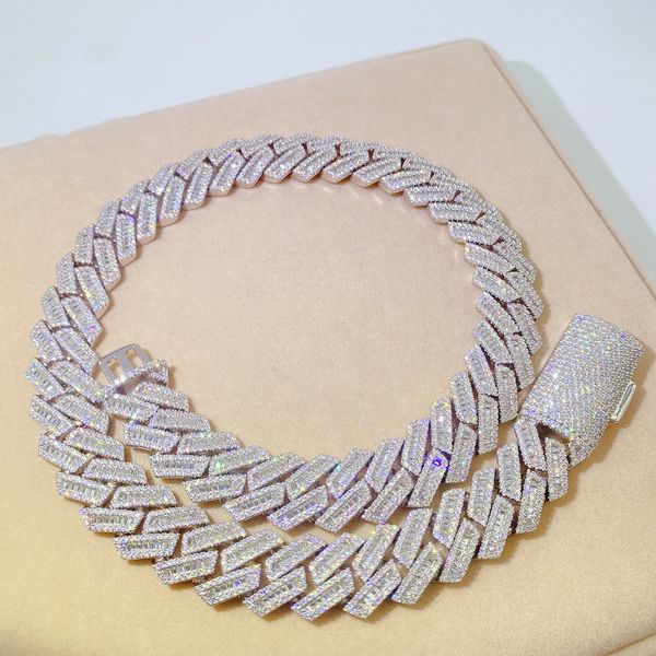 cuban necklace moissanite necklace pass test 18mm hip hop jewelry men full diamond s925 cubic zirconia iced out chains, Silver
cuban necklace moissanite necklace pass test 18mm hip hop jewelry men full diamond s925 cubic zirconia iced out chains, Silver