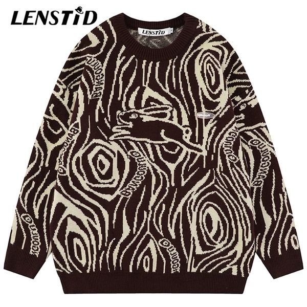 men's sweaters lenstid autumn men knitted hip hop irregular striped rabbit graphic jumper streetwear harajuku fashion casual pullovers, White;black
men's sweaters lenstid autumn men knitted hip hop irregular striped rabbit graphic jumper streetwear harajuku fashion casual pullovers, White;black