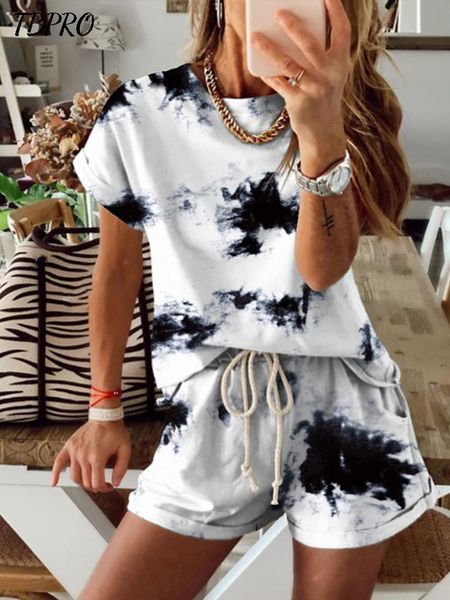 women's tracksuits women summer tie dye print tracksuit casual short sleeve and loose biker shorts outfits female streetwear two piece, Gray
women's tracksuits women summer tie dye print tracksuit casual short sleeve and loose biker shorts outfits female streetwear two piece, Gray