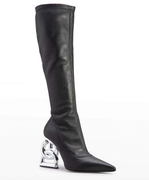 winter brands keira heels pop leather boots baraque high heels silver-tone logo lettering long knee boot black stretch pointed toe booty eu3
winter brands keira heels pop leather boots baraque high heels silver-tone logo lettering long knee boot black stretch pointed toe booty eu3