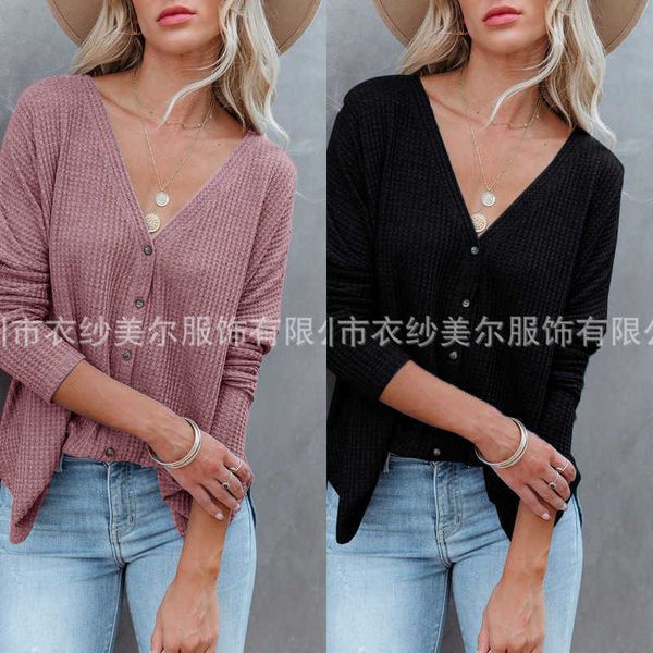 women's knits & teesladies knitwear women's clothing autumn and winter 2022 new long sleeve v-neck bat t-shirt button loose top, White
women's knits & teesladies knitwear women's clothing autumn and winter 2022 new long sleeve v-neck bat t-shirt button loose top, White