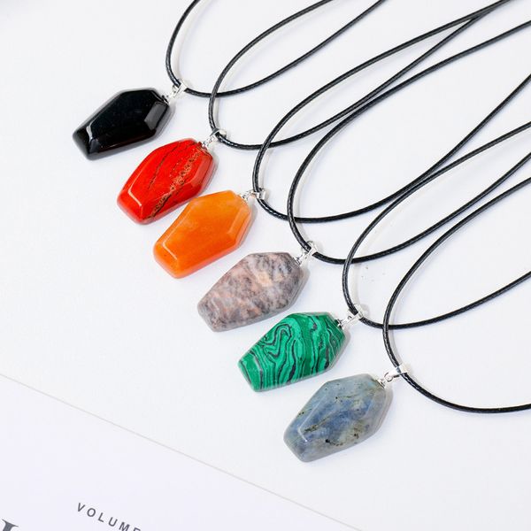 coffin shape fortune feng shui pendant natural stone quartz agates healing crystal tiger eye charms rope necklace jewelry, Silver
coffin shape fortune feng shui pendant natural stone quartz agates healing crystal tiger eye charms rope necklace jewelry, Silver