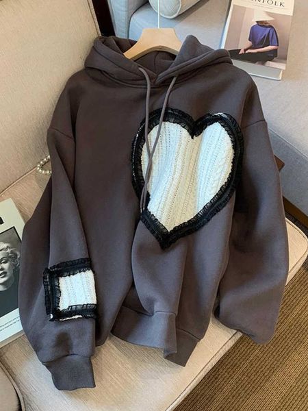 women's hoodies sweatshirts deeptown gothic streetwear gray oversized hoodies women harajuku patchwork sweatshirts loose casual thick p, Black
women's hoodies sweatshirts deeptown gothic streetwear gray oversized hoodies women harajuku patchwork sweatshirts loose casual thick p, Black