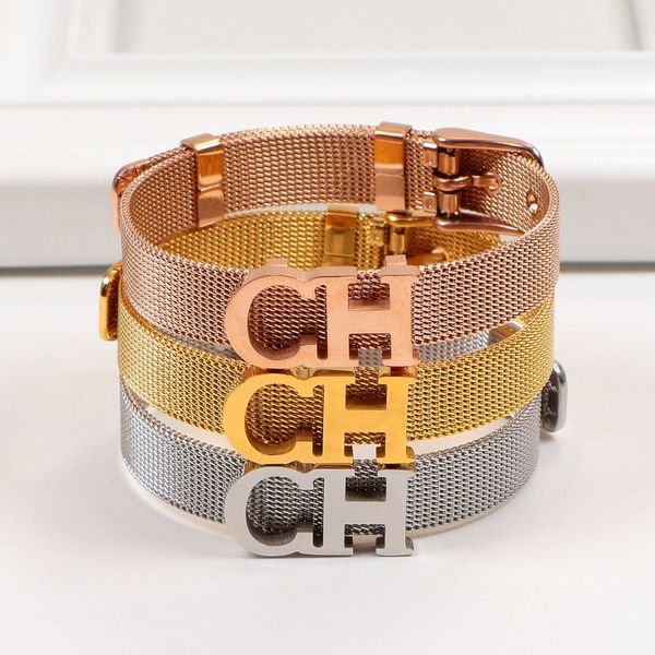 luxury lawn tennis bangle charm love bracelets fashion mesh watch strap bracelet for women 316l stainless steel ch alphabet band valentine&#, Black
luxury lawn tennis bangle charm love bracelets fashion mesh watch strap bracelet for women 316l stainless steel ch alphabet band valentine&#, Black