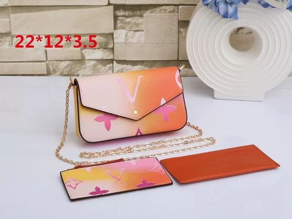 woman bag 3pcs set luxurys designers bags purse fashion monogrames pochette felicie chain crossbody shoulder bag tie dye gradient with dustb
woman bag 3pcs set luxurys designers bags purse fashion monogrames pochette felicie chain crossbody shoulder bag tie dye gradient with dustb
