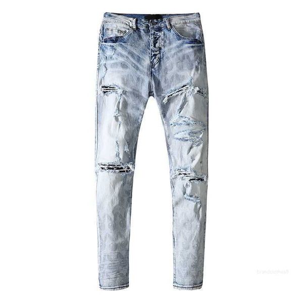 denim amirs jeans designer pants man fall off summer new high street broken men's patch reworked washed damaged old 081p, Blue
denim amirs jeans designer pants man fall off summer new high street broken men's patch reworked washed damaged old 081p, Blue