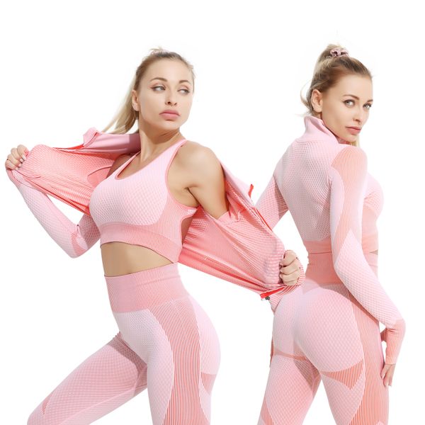 women's tracksuits 23 pieces yoga set bar highwaisted tight pants gym exercise clothing suitable sportswear for women zipper jacket leg, Gray
women's tracksuits 23 pieces yoga set bar highwaisted tight pants gym exercise clothing suitable sportswear for women zipper jacket leg, Gray