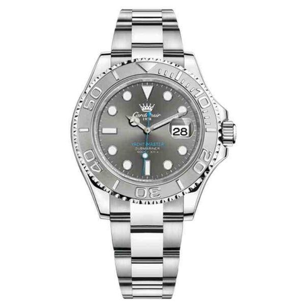 luxury designer watches katis series automatic mechanical watch gray waterproof diving trend steel band men's watch, Slivery;brown
luxury designer watches katis series automatic mechanical watch gray waterproof diving trend steel band men's watch, Slivery;brown