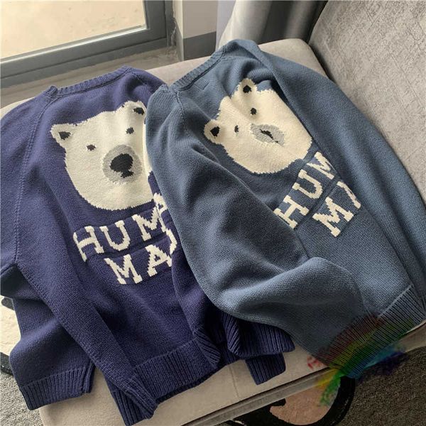 men's sweaters human made sweater men women 1 1 cartoon polar bear pattern knit sweatshirts human made crewneck t220928, White;black
men's sweaters human made sweater men women 1 1 cartoon polar bear pattern knit sweatshirts human made crewneck t220928, White;black