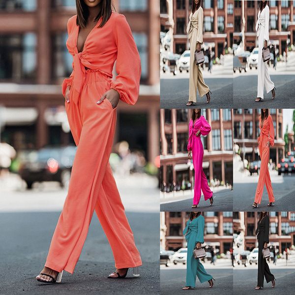 women's two piece pants europe and america new autumn winter long sleeve suit casual solid temperament elegant pocket set, White
women's two piece pants europe and america new autumn winter long sleeve suit casual solid temperament elegant pocket set, White