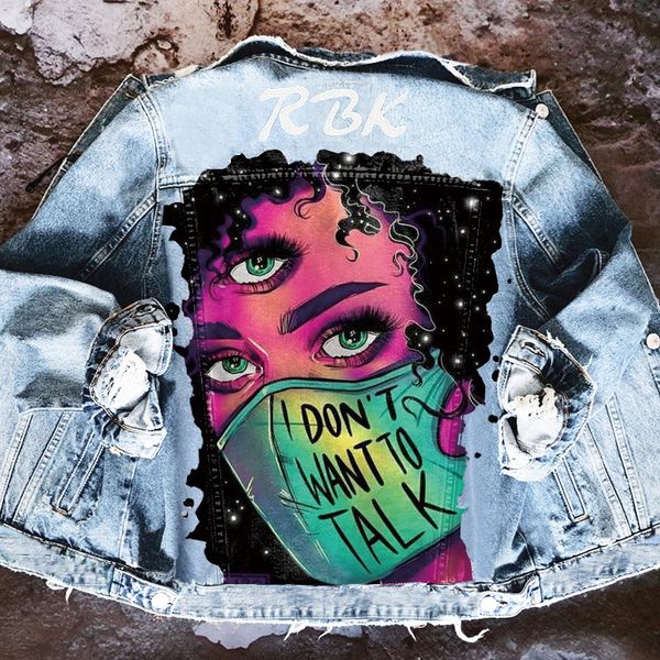 mask girls print personality pattern jackets ladies european and american hip hop loose denim lapel jacket autumn and winter, Black;brown
mask girls print personality pattern jackets ladies european and american hip hop loose denim lapel jacket autumn and winter, Black;brown