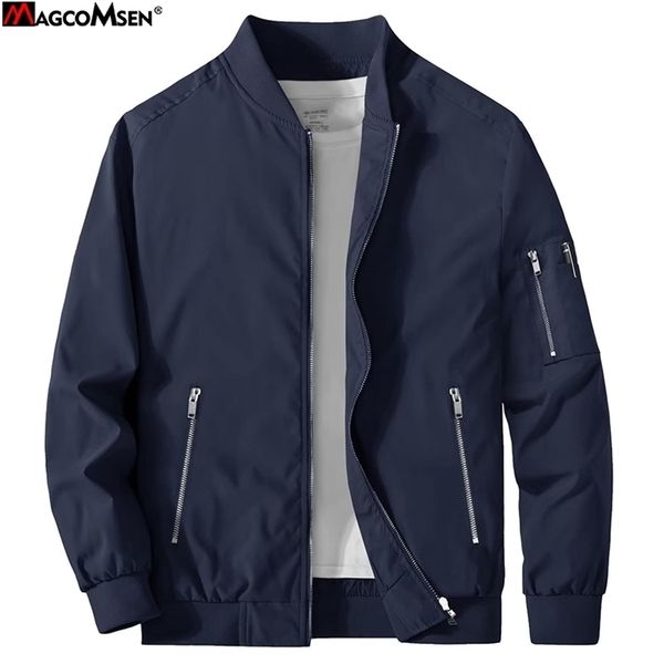 mens jackets magcomsen mens spring autumn bomber jacket solid fashion outdoor windbreaker baseball jacket casual business coat 220929, Black;brown
mens jackets magcomsen mens spring autumn bomber jacket solid fashion outdoor windbreaker baseball jacket casual business coat 220929, Black;brown