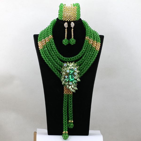 wedding jewelry sets clear green nigerian african beads crystal costume necklace for bride gift qw070 220929, Slivery;golden
wedding jewelry sets clear green nigerian african beads crystal costume necklace for bride gift qw070 220929, Slivery;golden