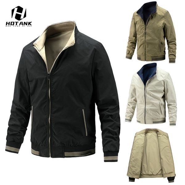 mens jackets spring autumn mens double sided fashion bomber jacket casual windproof stand coat men solid color baseball jackets s5xl 220930, Black;brown
mens jackets spring autumn mens double sided fashion bomber jacket casual windproof stand coat men solid color baseball jackets s5xl 220930, Black;brown