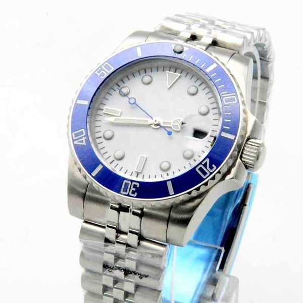 luxury designer watches 40mm ceramic ring sterile white face men's automatic mechanical stainless steel silver luxury, Slivery;brown
luxury designer watches 40mm ceramic ring sterile white face men's automatic mechanical stainless steel silver luxury, Slivery;brown