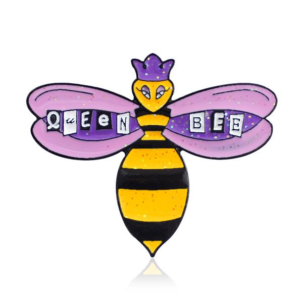 cute purple wings black yellow striped bee brooches for women creative letter queen bee alloy drip oil paint badge jewelry friend gift, Gray
cute purple wings black yellow striped bee brooches for women creative letter queen bee alloy drip oil paint badge jewelry friend gift, Gray