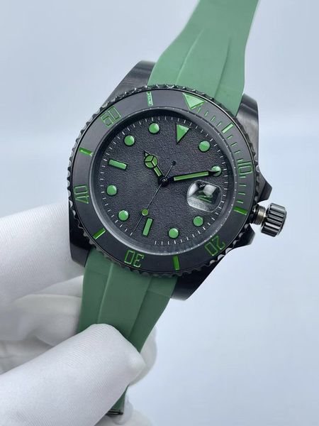 classic style mens mechanical watches green rubber strap men's automatic movement wristwatch black stainless steel frosting dial men�, Slivery;brown
classic style mens mechanical watches green rubber strap men's automatic movement wristwatch black stainless steel frosting dial men�, Slivery;brown