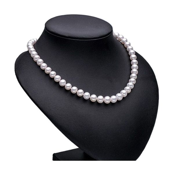 beaded necklaces white near round pearl necklace 89mm natural freshwater pearl jewelry for women classic engagement gift 220929, Silver
beaded necklaces white near round pearl necklace 89mm natural freshwater pearl jewelry for women classic engagement gift 220929, Silver