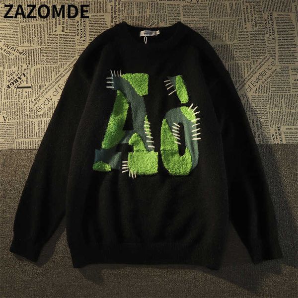 men's sweaters zazomde autumn hip hop sweater men winter knitted embroidery pullover daily long sleeve casual couple letter sweater clo, White;black
men's sweaters zazomde autumn hip hop sweater men winter knitted embroidery pullover daily long sleeve casual couple letter sweater clo, White;black