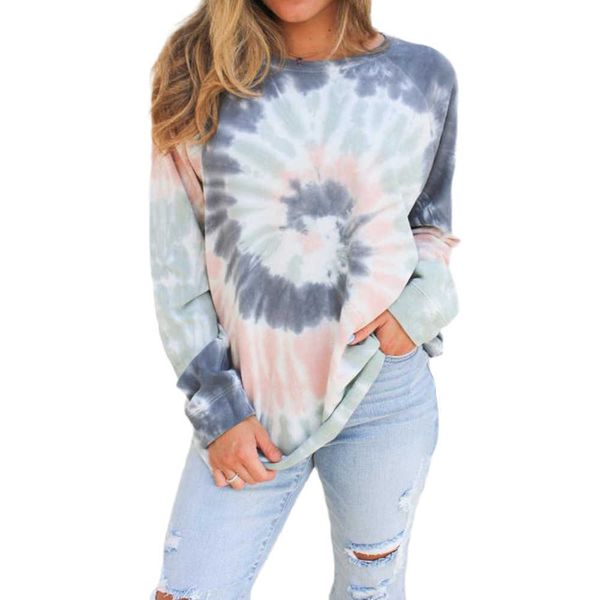 women's hoodies sweatshirts 2021 new autumn women sweatshirt tie-dye print o-neck long sleeve pullovers hoodies plus size loose casual, Black
women's hoodies sweatshirts 2021 new autumn women sweatshirt tie-dye print o-neck long sleeve pullovers hoodies plus size loose casual, Black