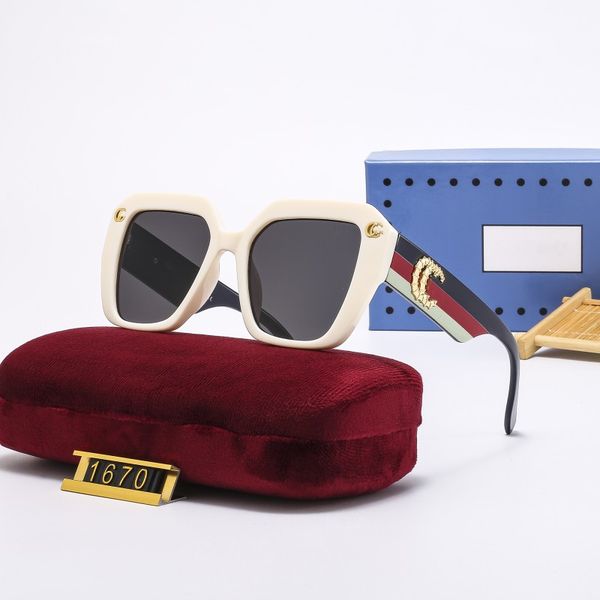 sunglasses designer for men women retro eyeglasses outdoor shades pc frame fashion classic lady sun glasses mirrors 4 colors with box guc167, White;black
sunglasses designer for men women retro eyeglasses outdoor shades pc frame fashion classic lady sun glasses mirrors 4 colors with box guc167, White;black