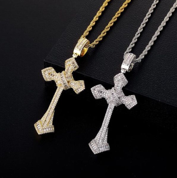 hip hop necklace aaa cz stone paved bling ice out vintage large cross pendant for men women rapper jewelry gift, Silver
hip hop necklace aaa cz stone paved bling ice out vintage large cross pendant for men women rapper jewelry gift, Silver