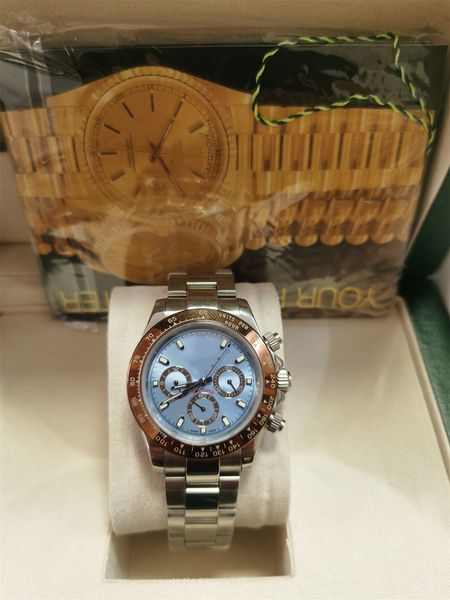with original box luxury mens watches 116509ln watch montre de luxe automatic wristwatches steel ring bezel 316l adustable folding buckle 20, Slivery;brown
with original box luxury mens watches 116509ln watch montre de luxe automatic wristwatches steel ring bezel 316l adustable folding buckle 20, Slivery;brown