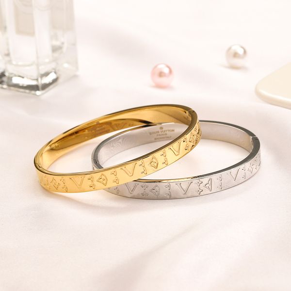 wedding bracelets high edition bangle designer branded for women men 18k gold sliver luxury design love charms wedding jewelry supplies, Black
wedding bracelets high edition bangle designer branded for women men 18k gold sliver luxury design love charms wedding jewelry supplies, Black