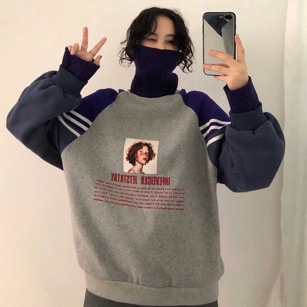 women's hoodies sweatshirts 2022 hoodie sweatshirt women winter oversize fashion pattern printed sweatshirt autumn turtleneck outerwea, Black
women's hoodies sweatshirts 2022 hoodie sweatshirt women winter oversize fashion pattern printed sweatshirt autumn turtleneck outerwea, Black