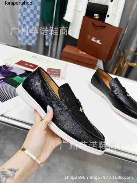 dress shoes designer prads summer women ostrich pattern casual beans shoe slip on calfskin men leather lefu shoes, Black
dress shoes designer prads summer women ostrich pattern casual beans shoe slip on calfskin men leather lefu shoes, Black