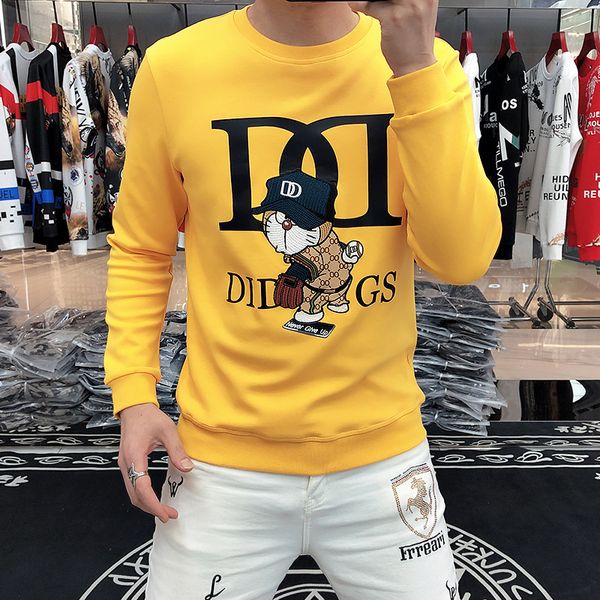 men's fashion casual sweater hoodies autumn winter slim fitting plush long sleeve male high-quality o-neck pullover clothes m-5xl, Black
men's fashion casual sweater hoodies autumn winter slim fitting plush long sleeve male high-quality o-neck pullover clothes m-5xl, Black