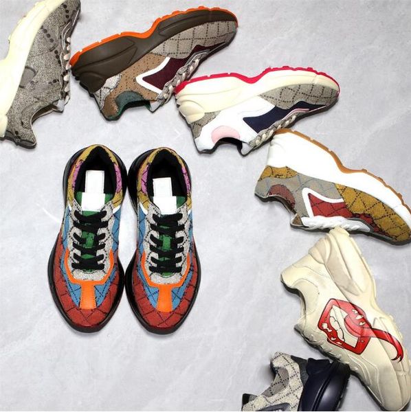 designer sneakers rhyton casual shoes slippers men women vintage daddy sneaker brand lady luxury runner trainers chaussures multicolor platf, Black
designer sneakers rhyton casual shoes slippers men women vintage daddy sneaker brand lady luxury runner trainers chaussures multicolor platf, Black