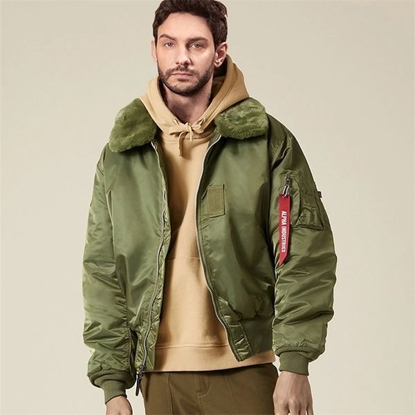 mens jackets bomber nylon classic flight water resistant removable fauxmouton collar keep warm coat 220930, Black;brown
mens jackets bomber nylon classic flight water resistant removable fauxmouton collar keep warm coat 220930, Black;brown