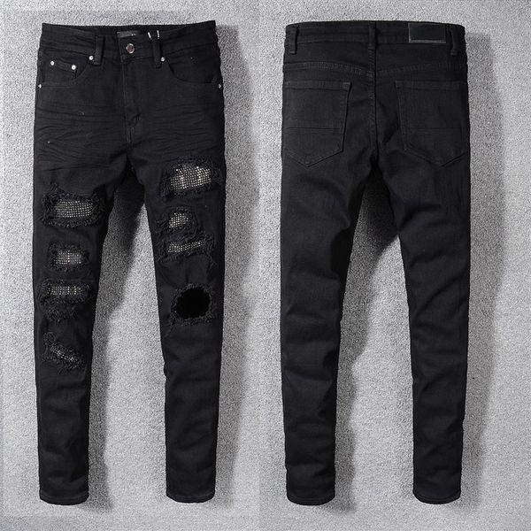 21ss mens jeans distressed motorcycle biker jean rock skinny slim ripped hole letter brand hip hop denim pants263d, Blue
21ss mens jeans distressed motorcycle biker jean rock skinny slim ripped hole letter brand hip hop denim pants263d, Blue