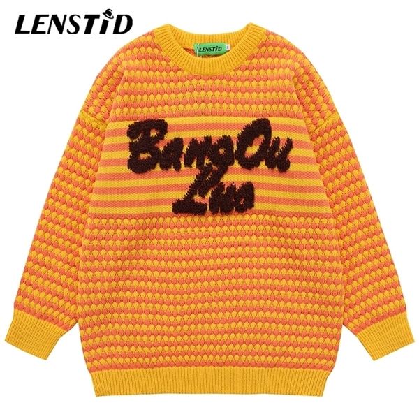 men's sweaters lenstid autumn men striped point knitted hip hop letter embroidery jumper streetwear harajuku fashion casual pullovers 2, White;black
men's sweaters lenstid autumn men striped point knitted hip hop letter embroidery jumper streetwear harajuku fashion casual pullovers 2, White;black