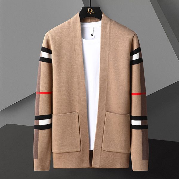 men's sweaters new fall winter luxury brand cashmere cardigan men soft warm mens cardigans jacket classic plaid knitted sweater, White;black
men's sweaters new fall winter luxury brand cashmere cardigan men soft warm mens cardigans jacket classic plaid knitted sweater, White;black