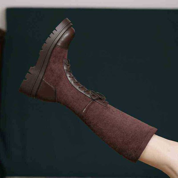designer boots motorcycle thick soled lace up elastic knee knight fashion high tube autumn winter martin 220820, Black
designer boots motorcycle thick soled lace up elastic knee knight fashion high tube autumn winter martin 220820, Black