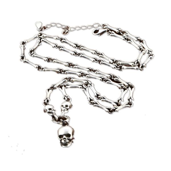 925 sterling silver skull pendant necklaces bones link chains vintage antique gothic punk hip-hop american european handmade luxury jewelry
925 sterling silver skull pendant necklaces bones link chains vintage antique gothic punk hip-hop american european handmade luxury jewelry