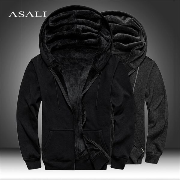 men's hoodies sweatshirts winter thick warm fleece zipper coat sportwear male streetwear 4xl 5xl 220929, Black
men's hoodies sweatshirts winter thick warm fleece zipper coat sportwear male streetwear 4xl 5xl 220929, Black