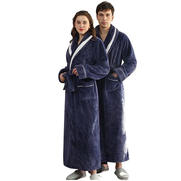 bathrobe flannel long robe thick warm sleepwear plus size nightgown female male loose home wear
bathrobe flannel long robe thick warm sleepwear plus size nightgown female male loose home wear