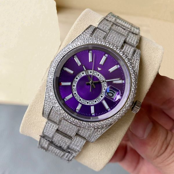 watch mens automatic mechanical watches 41mm with diamond-studded bracelet fashion business montre luxe bling dial bezel band, Slivery;golden
watch mens automatic mechanical watches 41mm with diamond-studded bracelet fashion business montre luxe bling dial bezel band, Slivery;golden