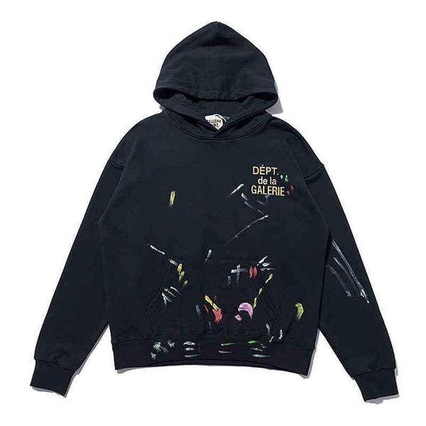 galery dept splash graffiti paint wash high street fog retro loose sweater 21xx american style md251h, Black
galery dept splash graffiti paint wash high street fog retro loose sweater 21xx american style md251h, Black